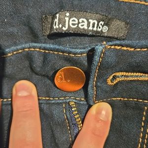 d. jeans size 16W dark navy blue jeggings